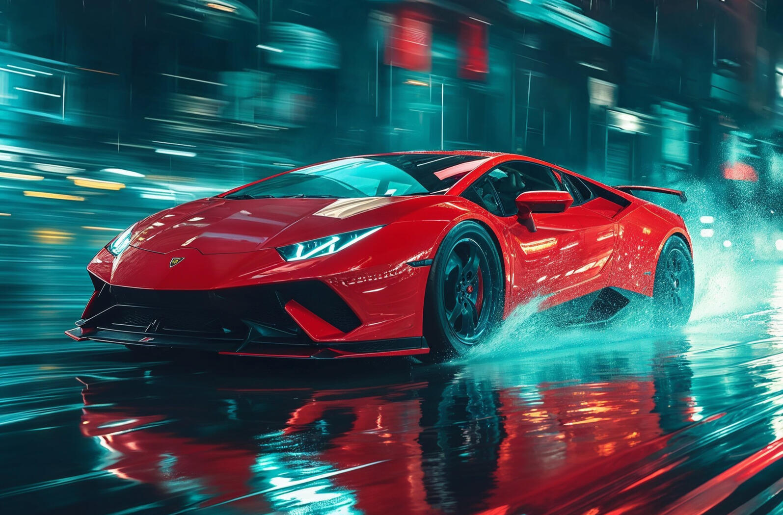 Dynamic motion, dramatic color and extreme sense of speed